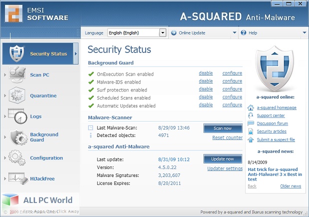 A-Squared Antivirus for Free Download