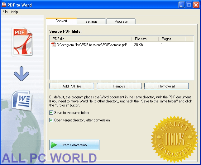 Quick PDF to Word Converter Free Download