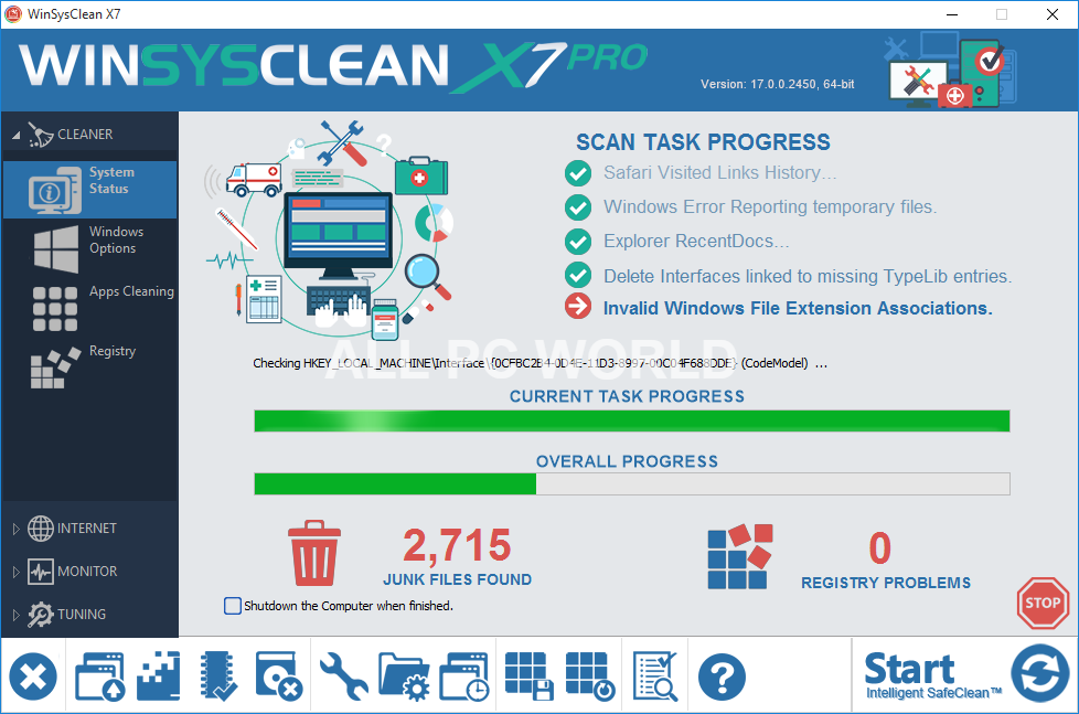 WinSysClean 17.0 Build 2465 Free Download
