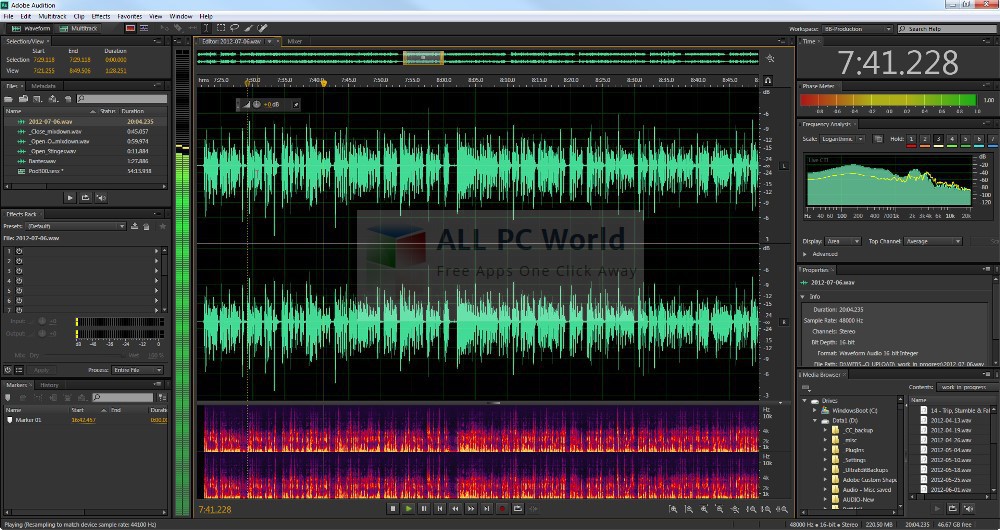 Adobe Audition CS6 Free Download - ALL PC World