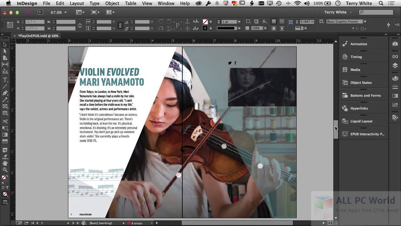 indesign cs6 year