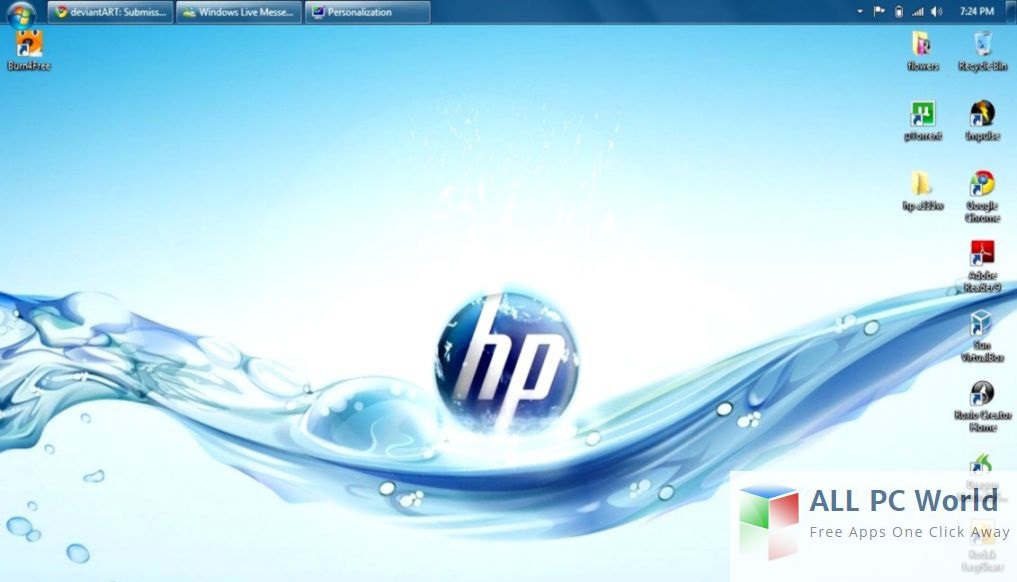 HP Compaq Windows 7 Ultimate Ultimate user interface