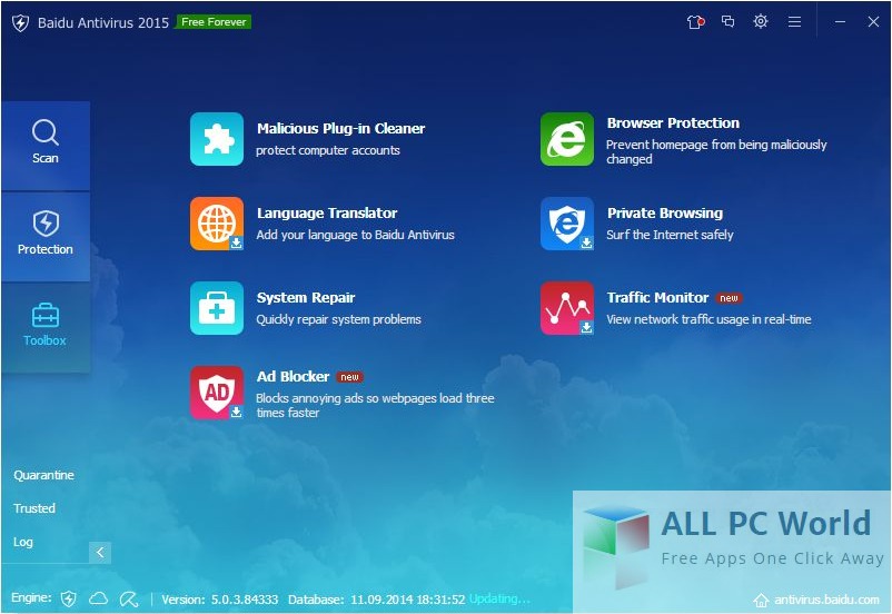 Download Baidu Antivirus User Interface