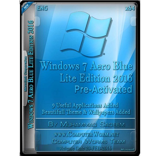 Windows 7 Aero Blue Lite Edition 2016 Free Download All Pc World