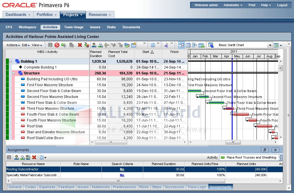 primavera project management software free download