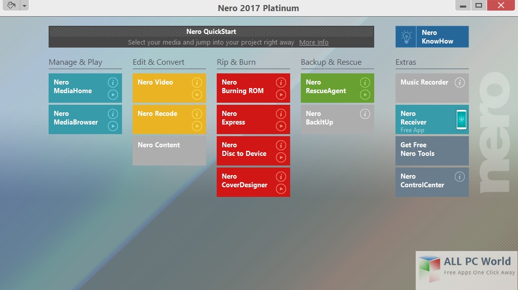 Download Nero 2017 Platinum 18.0.08400 Multilingual