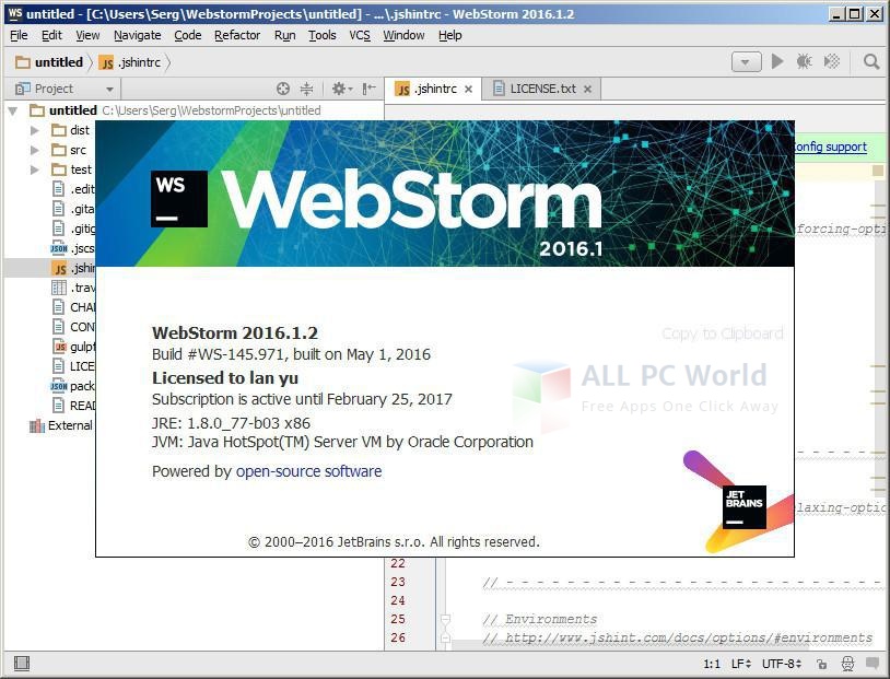 JetBrains WebStorm 2016.1.2 Final Review