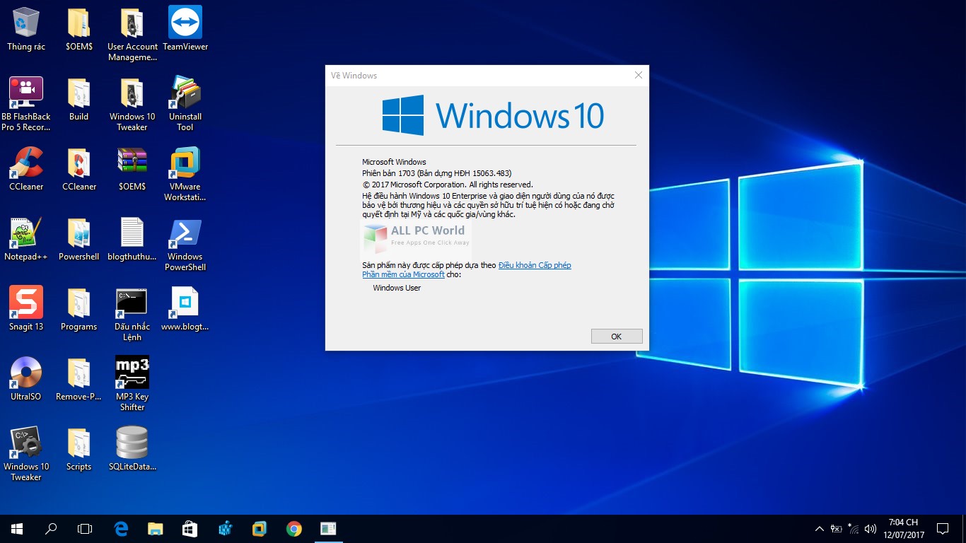 Windows 10 Lite Edition 15063.483 x64 DVD ISO Free Download