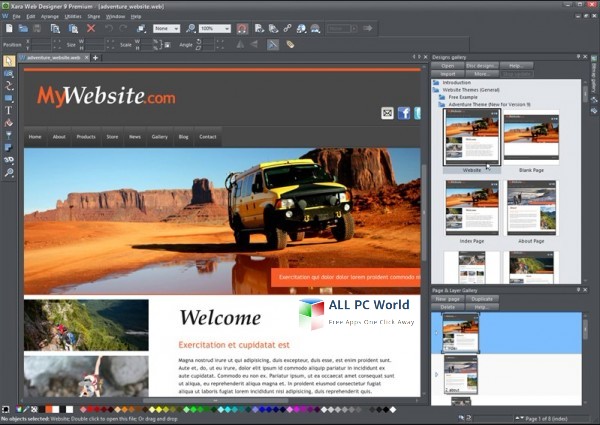 Xara Web Designer Premium 15 Download grátis da instalação