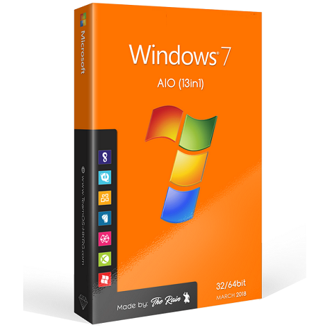 Windows 7 SP1 AIO March 2018 DVD ISO Free Download