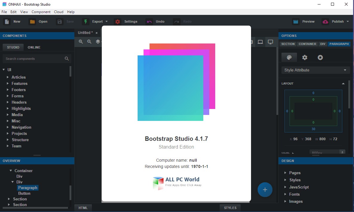 Bootstrap Studio 6.4.4 for ios download