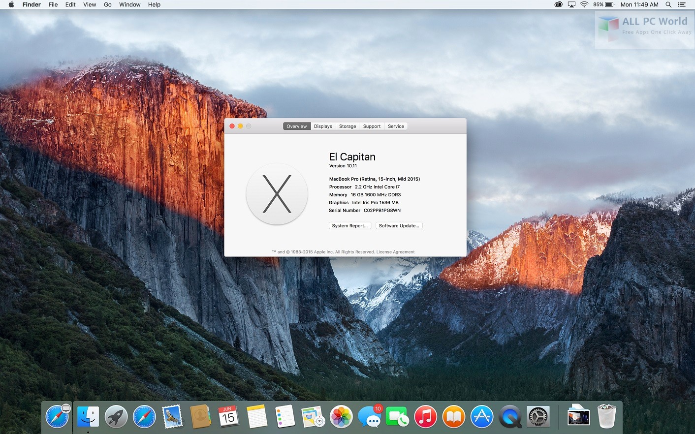 Download Mac OS X El Capitan 10.11.1 Free