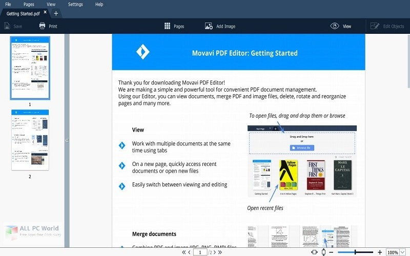 Movavi PDF Editor 1.5 Free Download