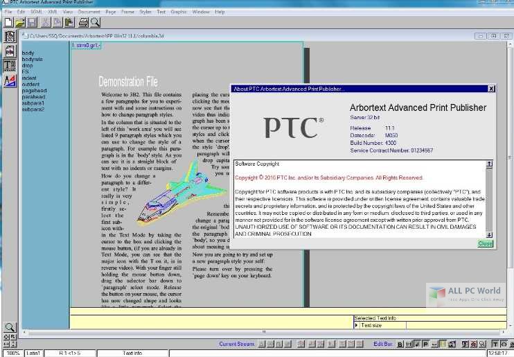 PTC Arbortext Advanced Print Publisher v11.2 Free Download