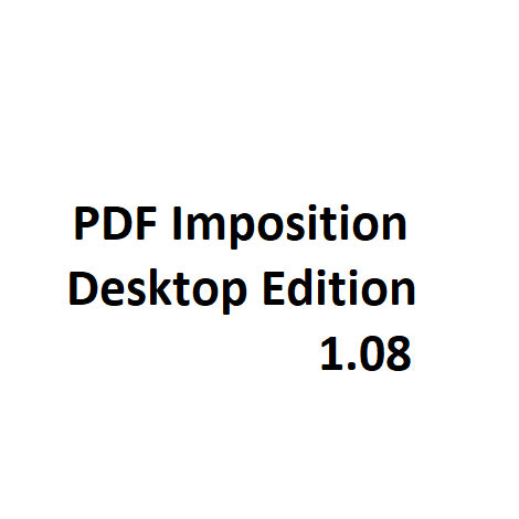 PDF Imposition Desktop Edition 1.08