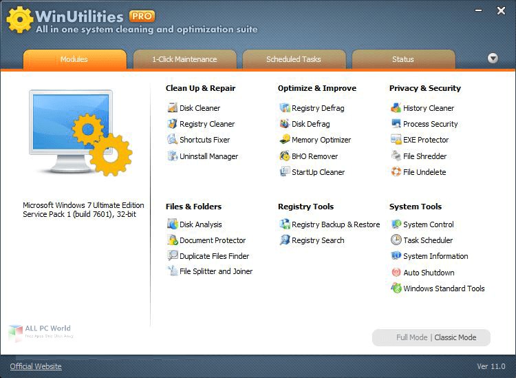 WinUtilities Professional Edition 15.4 Free Download