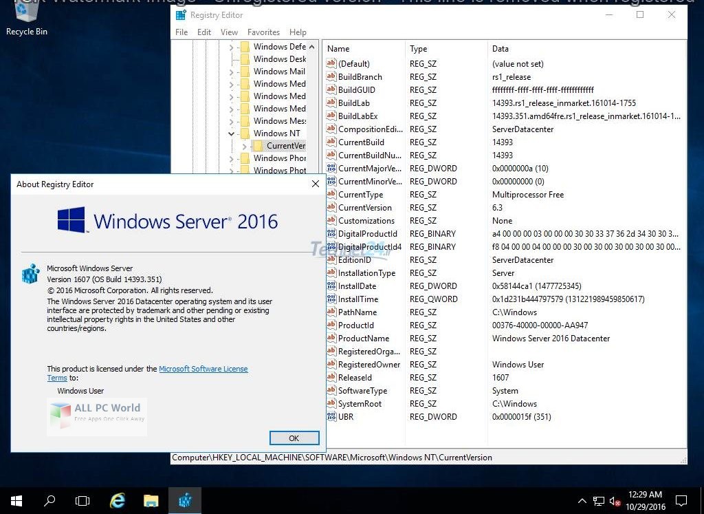Windows Server 2016 x64 VL Dec 2018