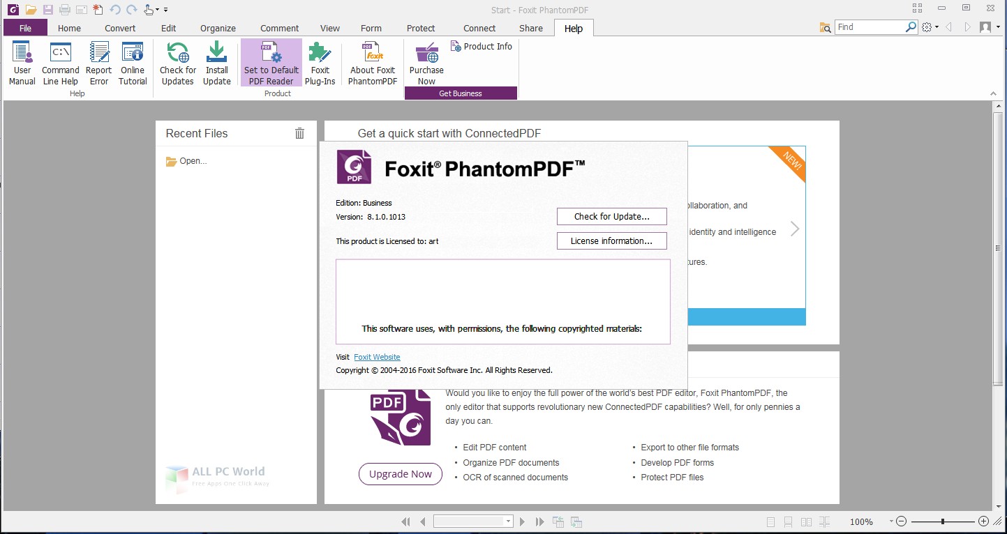 Foxit PhantomPDF Business 9.4 Free Download