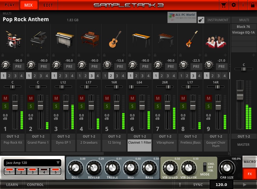 ik multimedia sampletank 4 virtual instruments