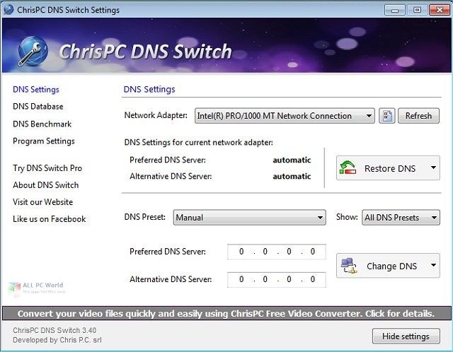 ChrisPC DNS Switch 4.0