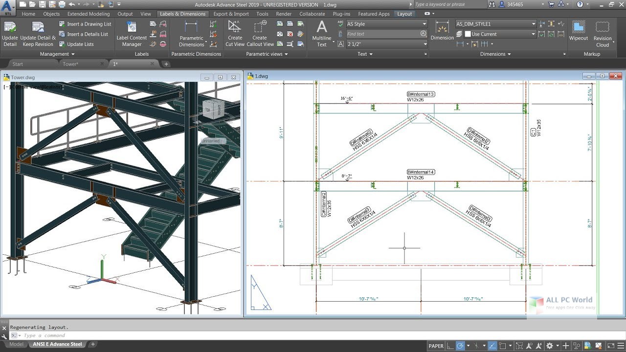 advance steel detailing