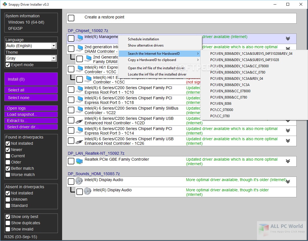 instal the last version for apple Snappy Driver Installer R2309