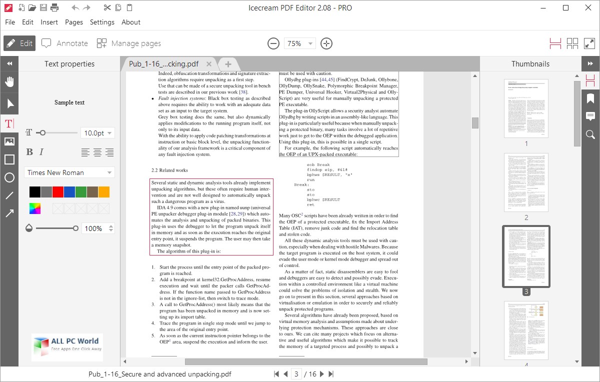 IceCream PDF Editor 2.08 for Windows