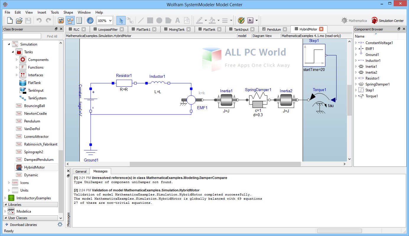 biochem wolfram systemmodeler