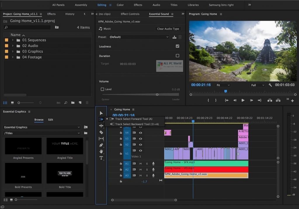 Adobe Premiere Pro CC 2020 v14.2.0.33 for Windows 10