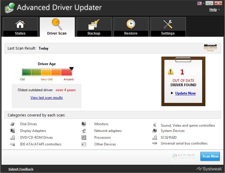 Advanced Driver Updater 2020 v4.5 Download