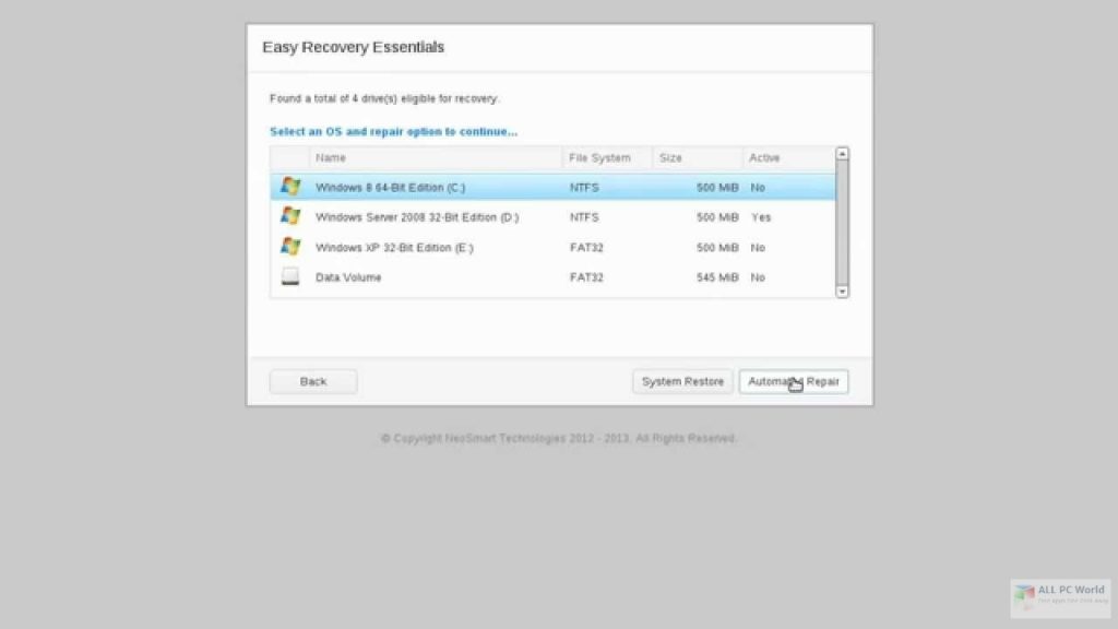 Easy Recovery Essentials Pro Download