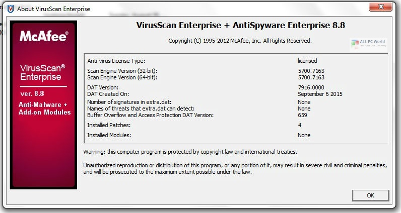 McAfee VirusScan Enterprise 8.8 Free Download