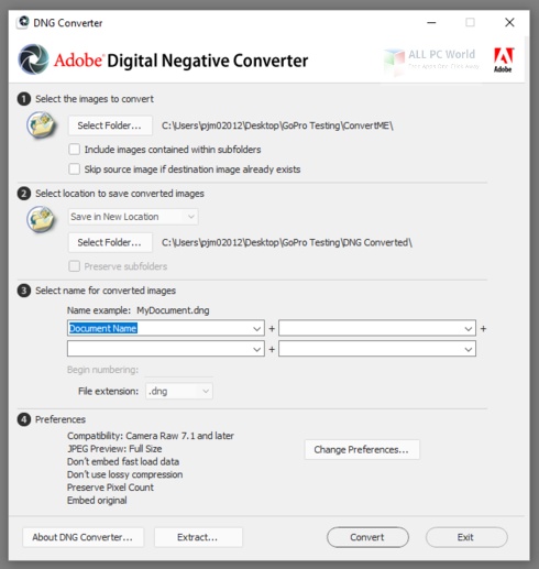 Adobe DNG Converter 13.1 Free Download
