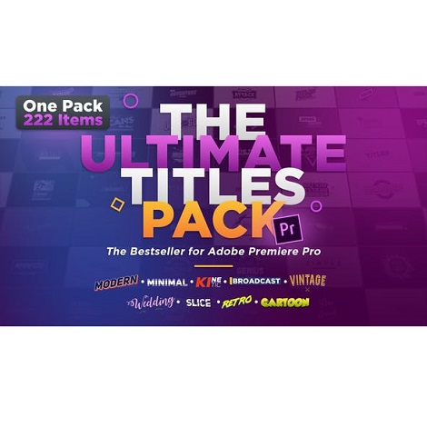 Download VideoHive The Ultimate Titles Pack for Adobe Premiere Pro