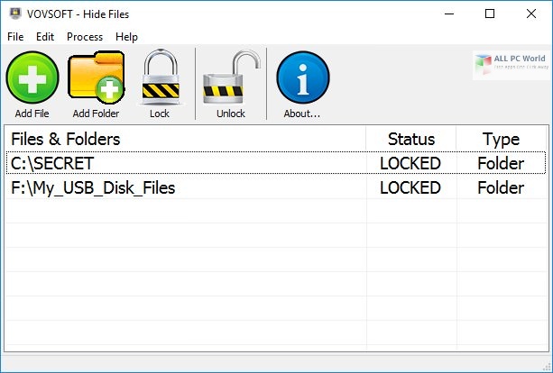 VovSoft Hide Files 6.0