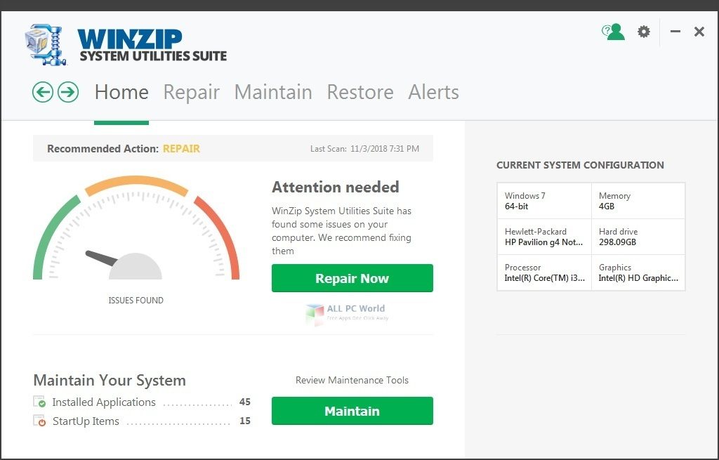 WinZip System Utilities Suite 2020 v3.10 Free Download