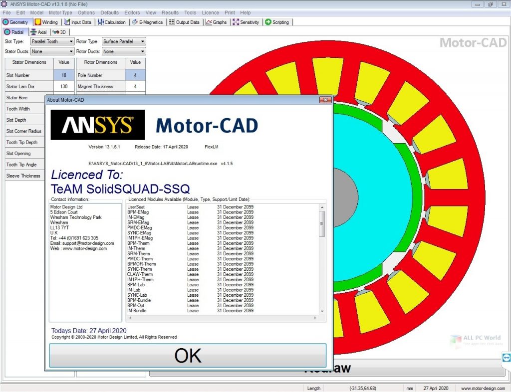 ANSYS Motor-CAD 14.1 Direct Download Link
