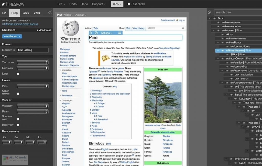 Humane Technologies Pinegrow Web Editor Pro 5.9 One-Click Download