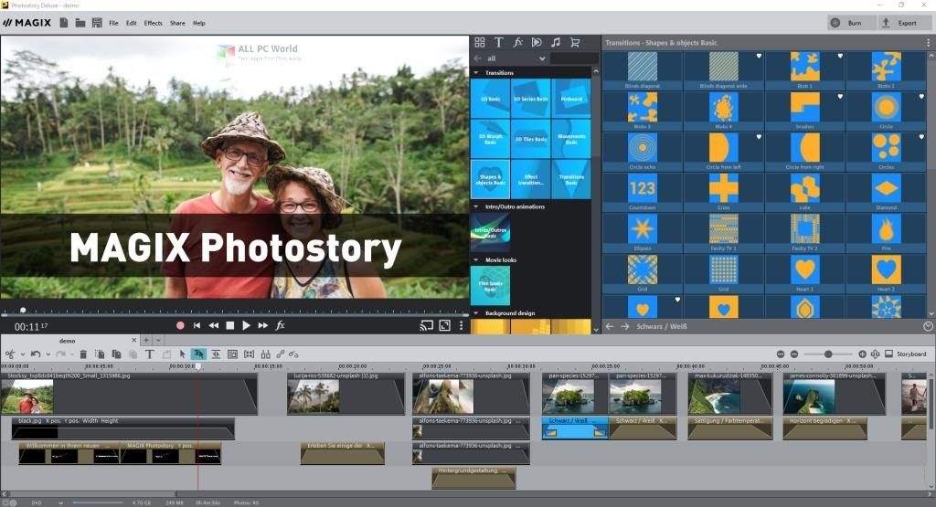 magix photostory help