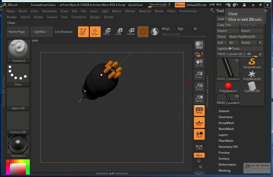 Pixologic ZBrush 2023.2.1 instal the last version for ios