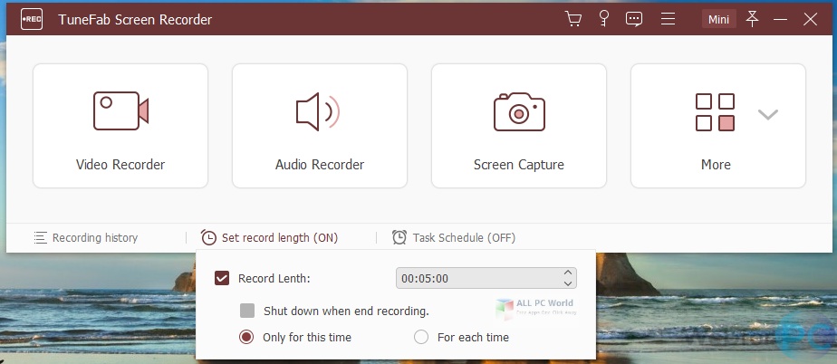 TuneFab Screen Recorder 2.2.12 Direct Download Link