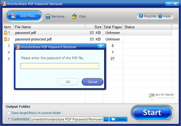 Wondershare PDF Password Remover 1.5 Direct Download Link