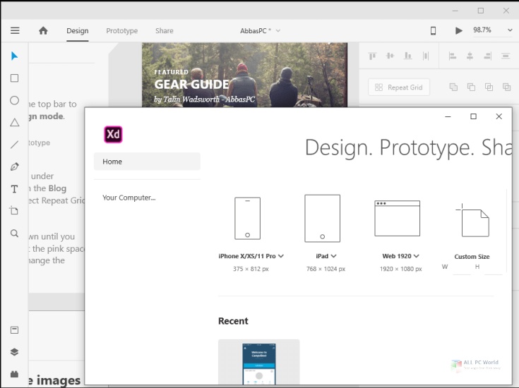 Download Adobe XD Setup Free