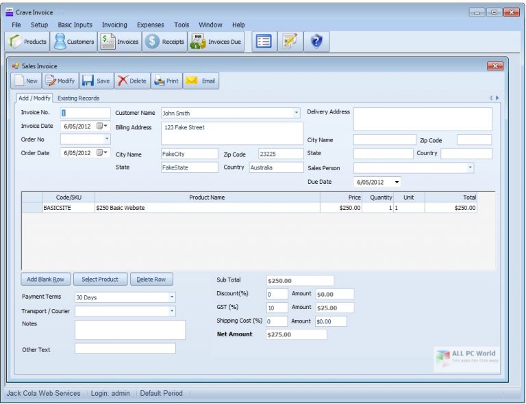 CraveInvoice 2 Free Download