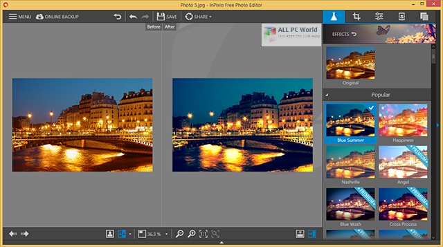 InPixio Photo Editor 10.4 Free Download - ALL PC World