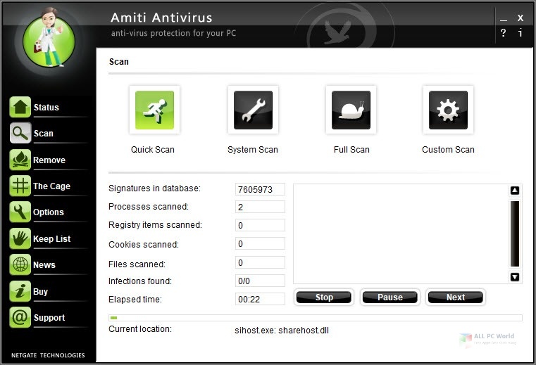 NETGATE Amiti Antivirus 2020 One-Click Download