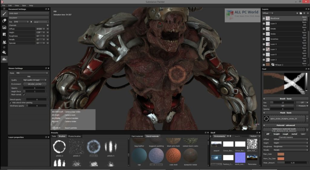 Download grátis do Substance Painter 2021 v7.1