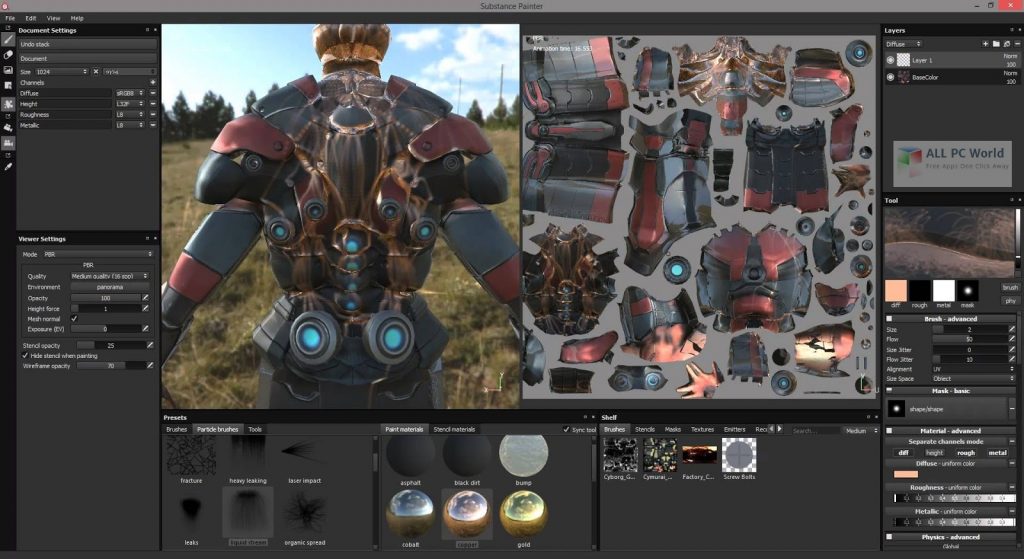 Download com um clique do Substance Painter 2021 v7.1