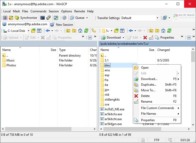 WinSCP 5.17 Free Download