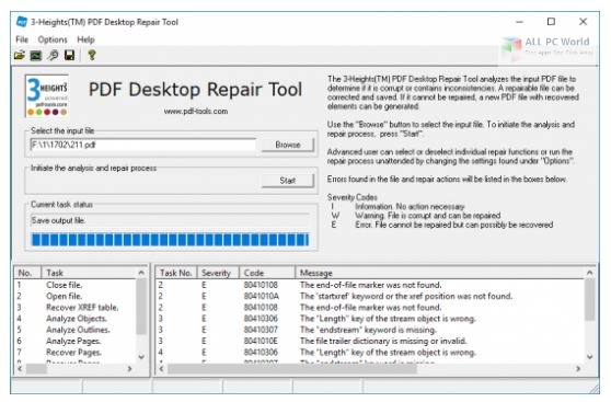 3-Heights PDF Desktop Repair Tool 6.12 Free Download